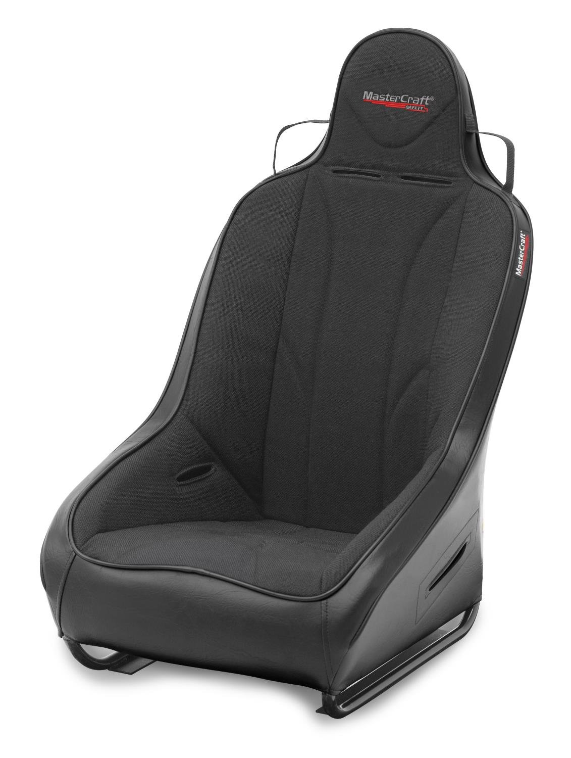 560014 Standard PROSeat w/Fixed Headrest, Black with Black Fabric Center and Black Side Panels, Black Band w/BRS Stitch Pattern