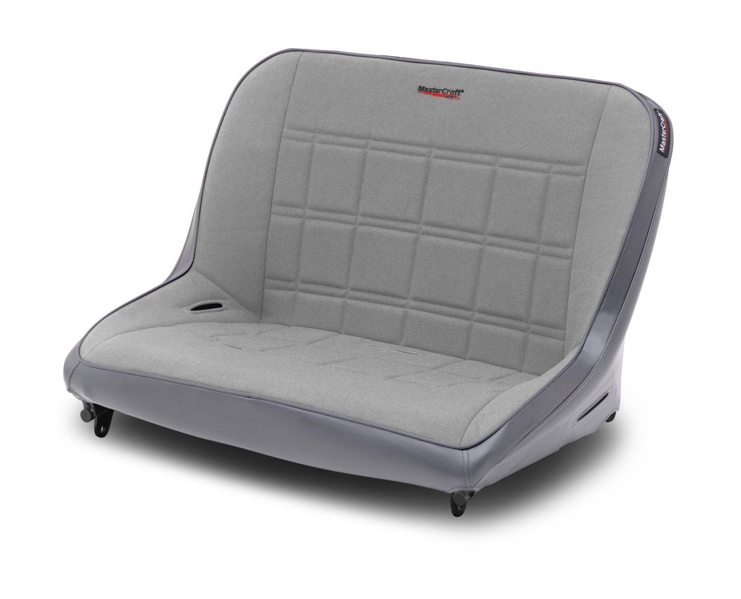 773009 Original 40 in. Shorty Bench with No Headrest, Smoke w/Gray Center & Side Panels, Smoke Piping