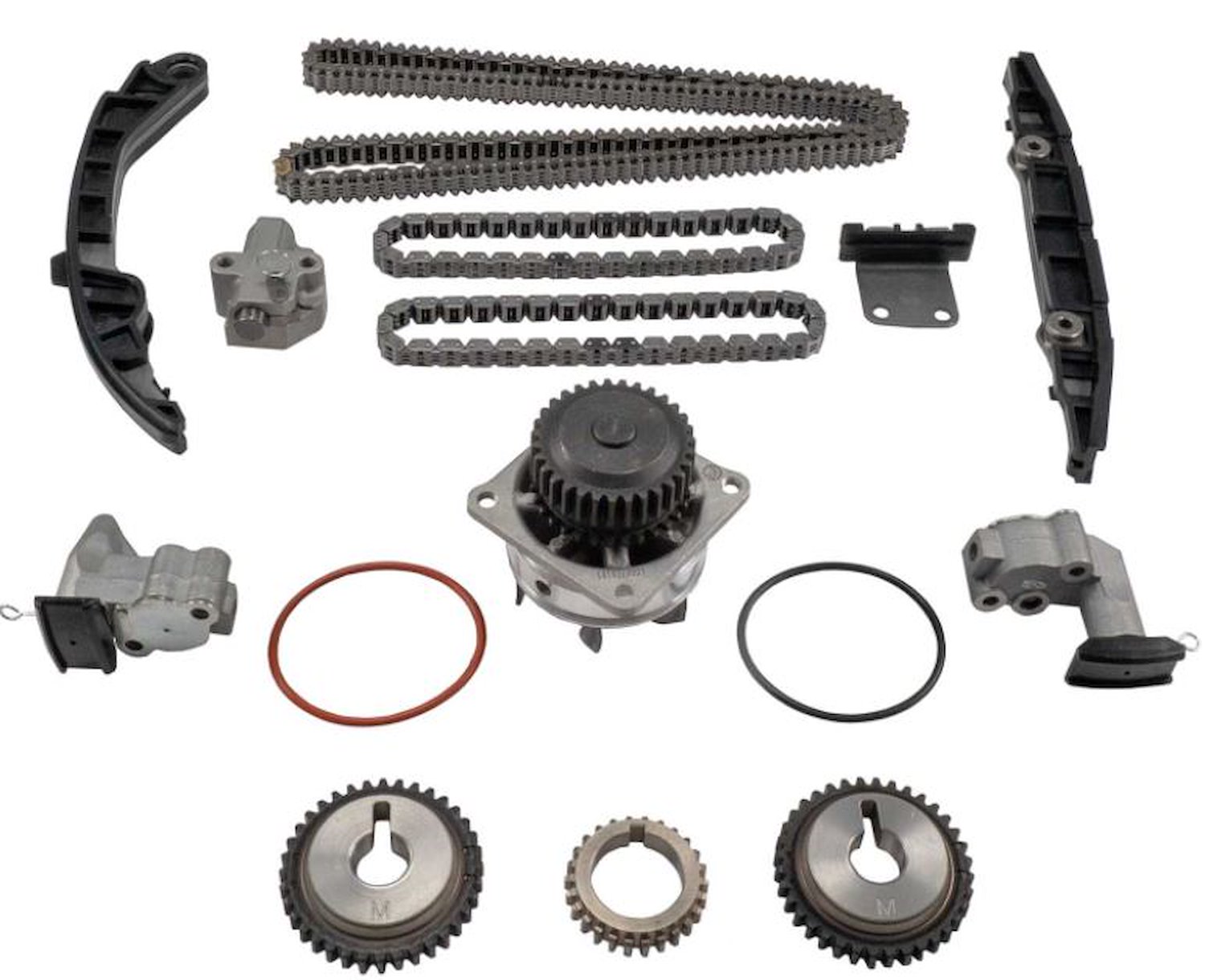 Engine Timing Chain & Water Pump Kit & Water Pump for 2007-2014 Nissan 3.5 VQ35DE V6 DOHC Engine