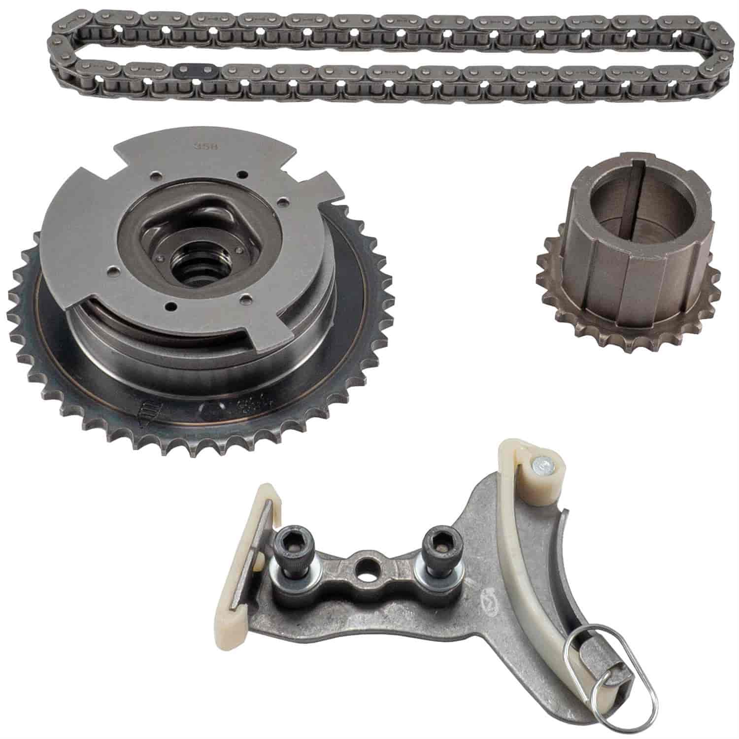 Melling 33SRH60SDHVT [3-3SRH60SDHVVT]: Engine Timing Chain Kit Fits  Select GM 4.8/5.3/6.0/6.2L Engines Includes: Camshaft VVT Actuator,  Camshaft Sprocket, Timing Chain Tensioner, Timing Chain JEGS