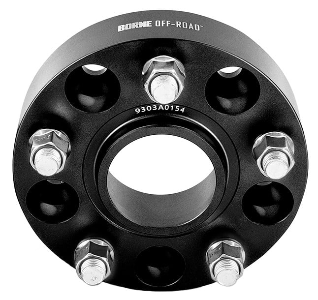 Borne Off-Road 5 x 127 mm Wheel Spacers [1.500 in. Thick] for 2011-2019 Dodge Durango, Select 2011-2020 Jeep Models [Black]