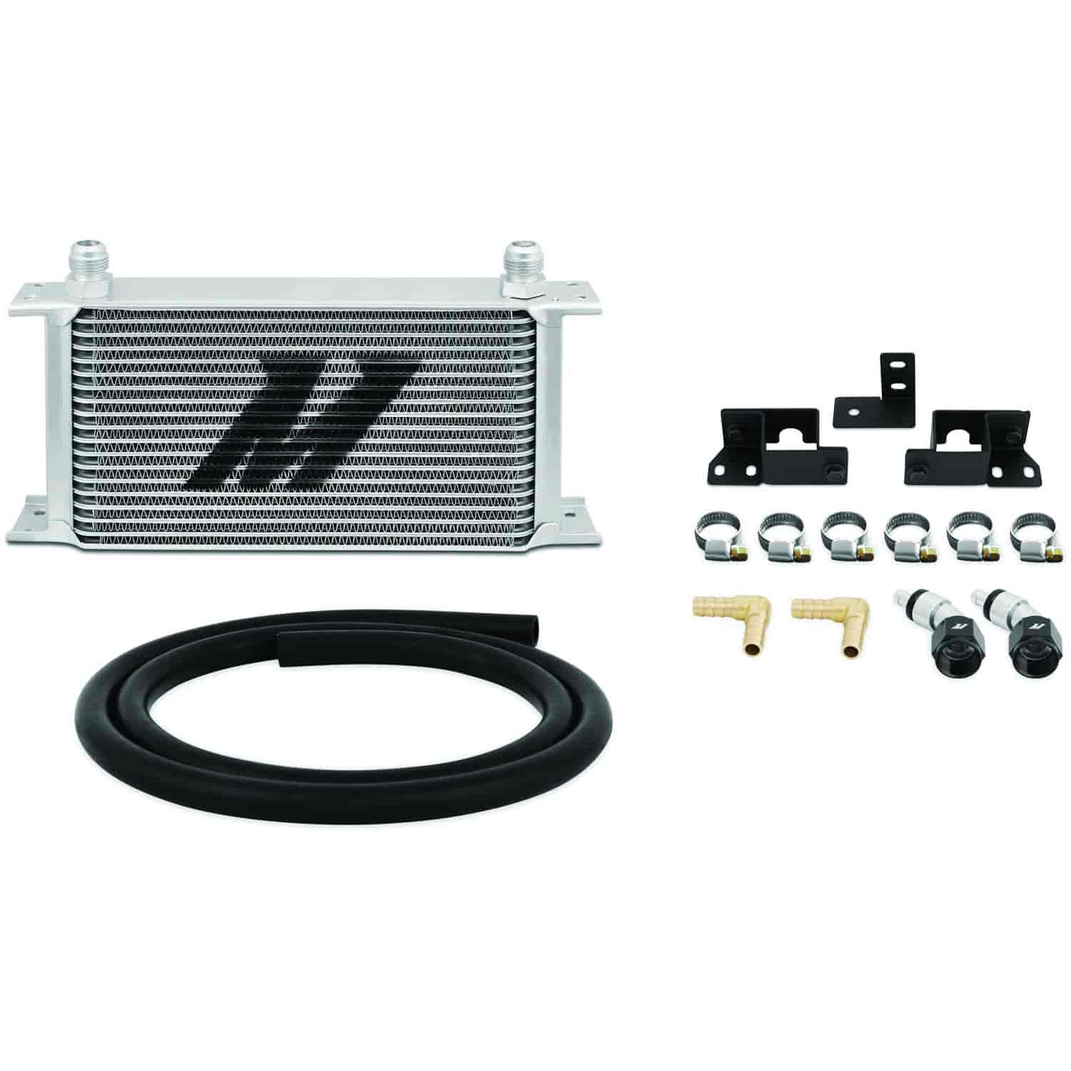 MMTC-WRA-07 Transmission Fluid Cooler Kit fits 2007-2011 Jeep Wrangler JK [Silver]