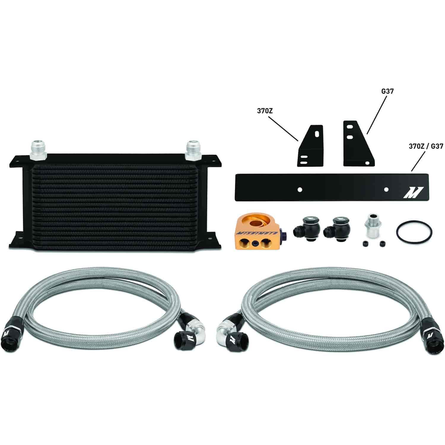 Nissan 370Z/ Infiniti G37 Coupe only Thermostatic Oil Cooler Kit Black - MFG Part No. MMOC-370Z-09TBK