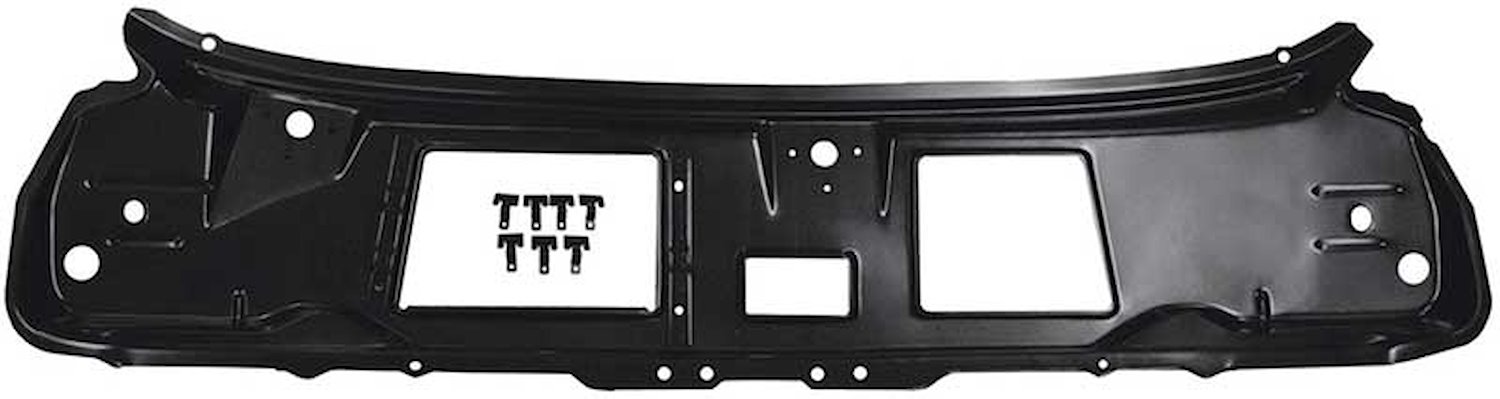 02010B Upper Cowl Panel 1969-70 Mustang, Cougar; with Clips; EDP Coated