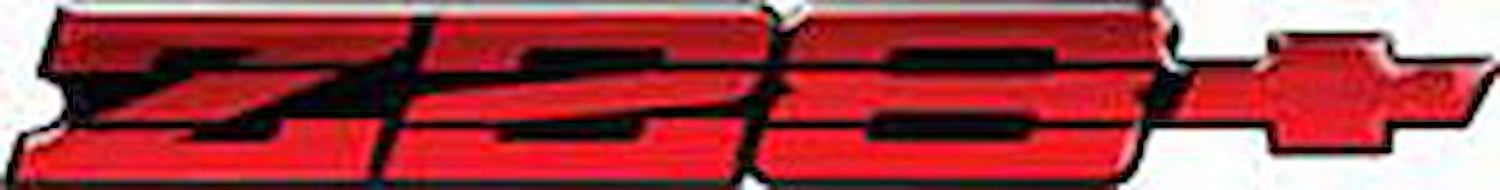 10158546 Rear Panel Emblem 1991-92 Camaro Z28; Red/Black