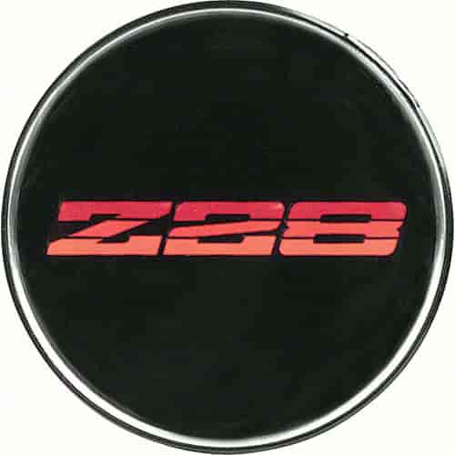 Wheel Center Cap Insert 1982 Chevy Camaro Z28 (N90) Black/Red Logo