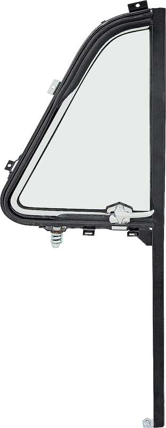 14845 Vent Window Assembly 1951-55 Chevrolet, GMC Truck; with Black Division Bar; Clear Glass; RH