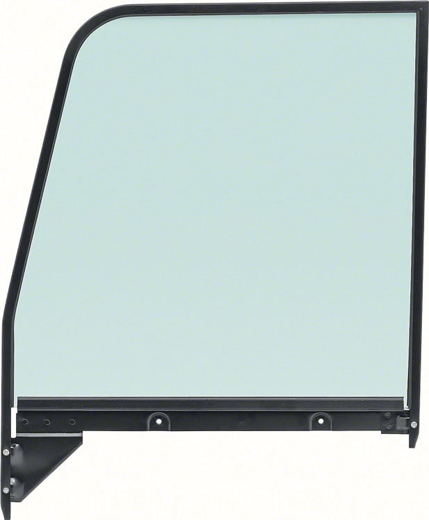 15021 Door Glass 1955-1959 Chevrolet, GMC Truck; Tinted; Black Frame; w/Channel Setting; LH