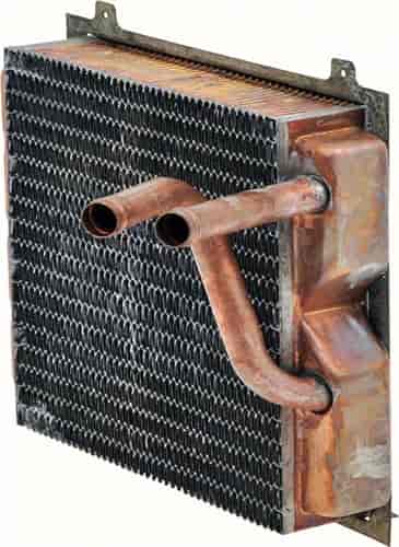 1965-71 Mopar B-Body W/O AC - Copper/Brass Heater Core (7-3/4" X 7-3/4" X 2") 5/8" Inlet/Outlet