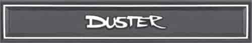 "DUSTER" Interior Door Panel Emblem 1970-1972 Plymouth Duster