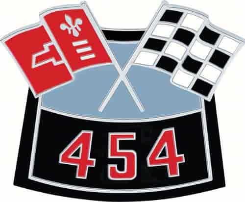 OER® 454 Die-Cast Crossed Flags Air Cleaner Emblem