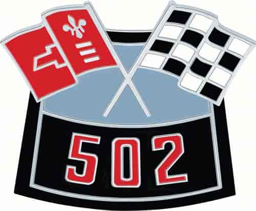 OER&reg; 502 Die-Cast Crossed Flags Air Cleaner Emblem