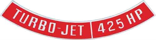 OER&reg; Die-Cast Turbo-Jet 425 HP Air Cleaner Emblem