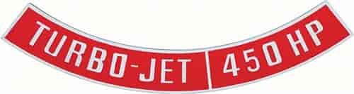 OER&reg; Die-Cast Turbo-Jet 450 HP Air Cleaner Emblem