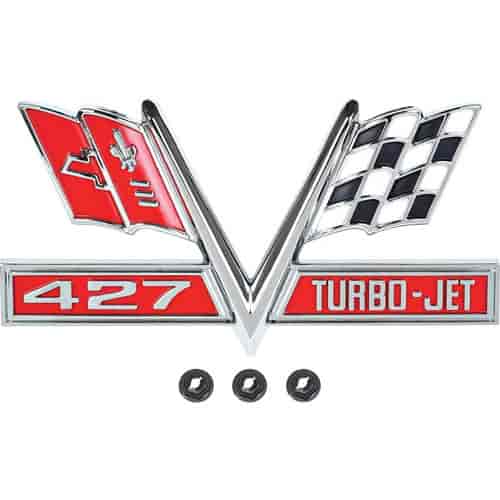 427 Turbo Jet Front Fender Emblem