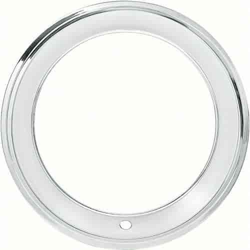Stainless Steel Step Lip Trim Ring 15" x 7", Repro Wheel Only