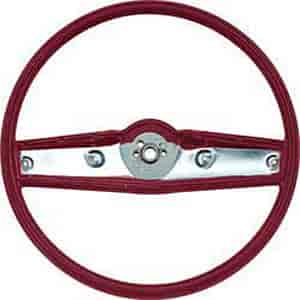 Steering Wheel Fits Select 1969-1970 Chevy Models With Standard Interior [Red]
