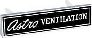 3950046 Dash "Astro Ventilation" Emblem 1969-1970 Chevy Camaro, Impala, Chevelle
