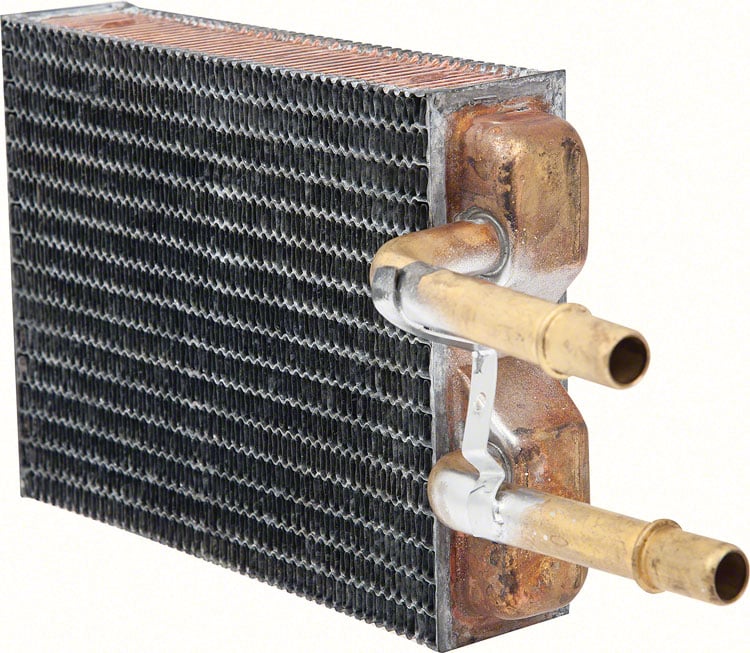 52453645 Heater Core Assembly-1991 Caprice, Roadmaster, Custom Cruiser; with AC; Copper/Brass; Measures; 8" x 6" x 2"