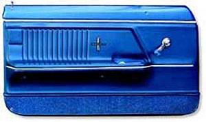 7669268 Door Panel Molding 1967 Camaro, Firebird; Upper; Deluxe Interior