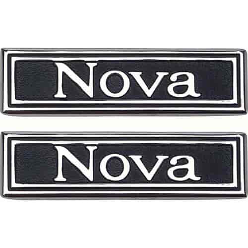 Door Panel Emblems 1969-1972 Nova