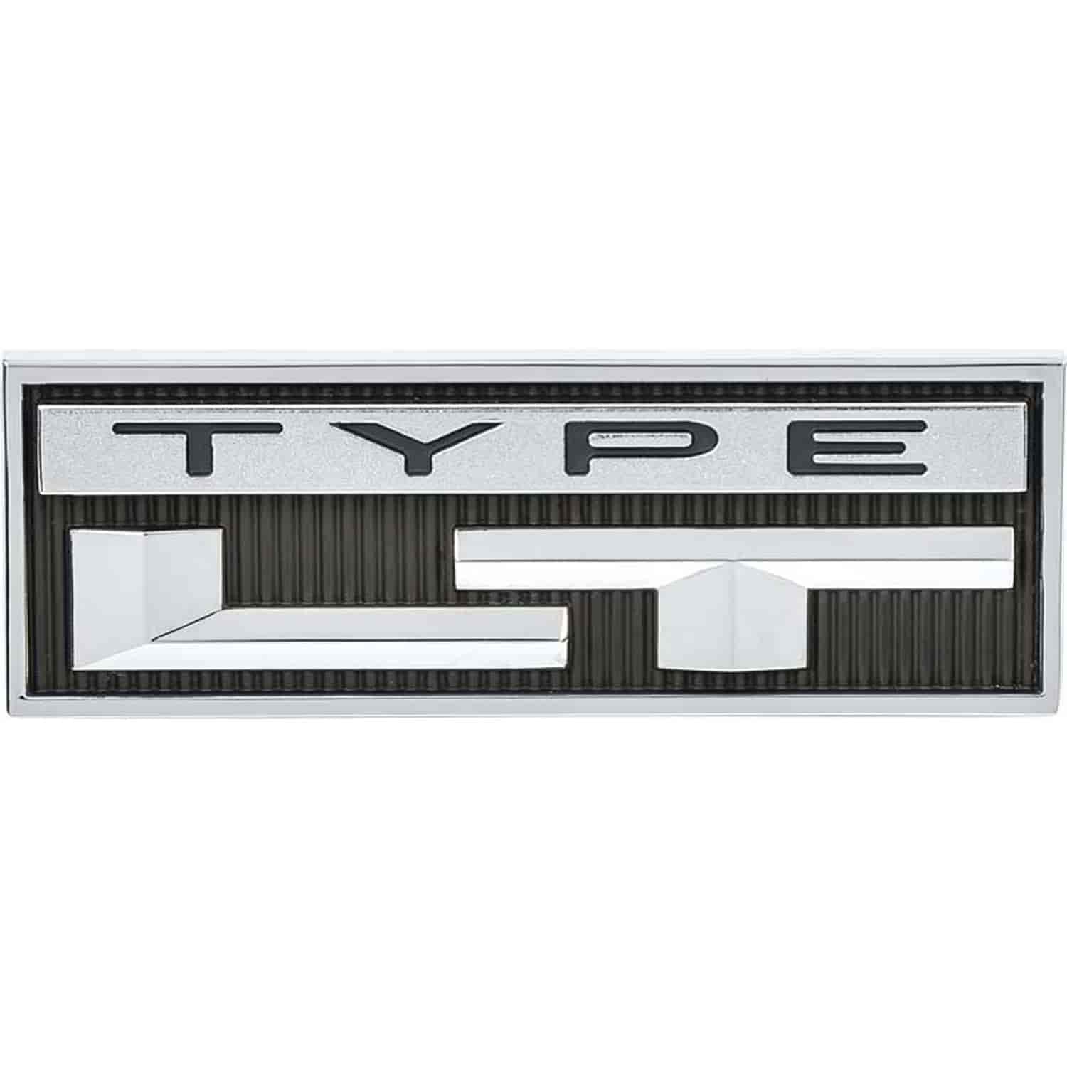 Emblem 1973-1974 Camaro "Type LT" Roof Panel/Rear Panel Emblem