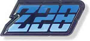 1980-81 Camaro "Z28" Blue Fuel Door Emblem