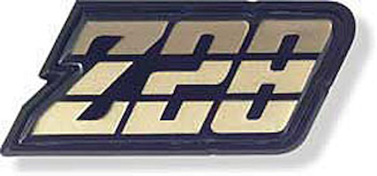 9637807 Fuel Door Emblem 1980-81 Camaro Z28; Gold; With Hardware