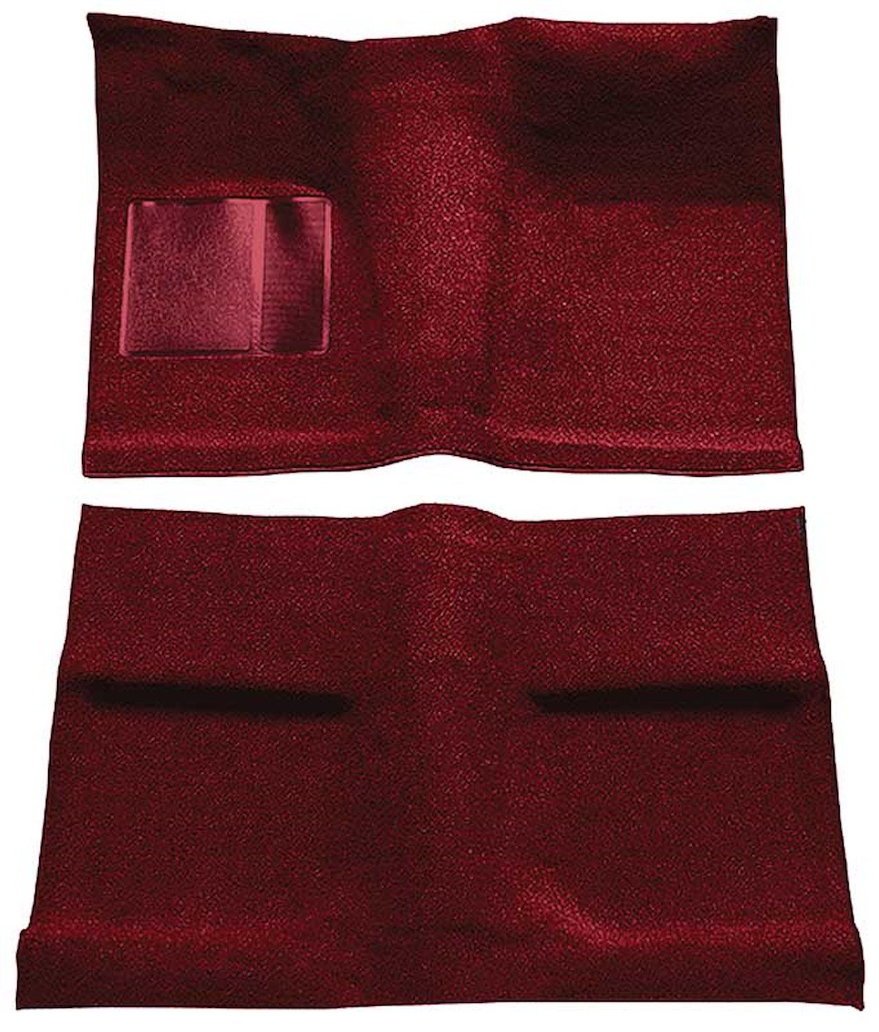 A4031B15 Passenger Area Nylon Loop Floor Carpet Set With Mass Backing 1964 Mustang Coupe; Maroon