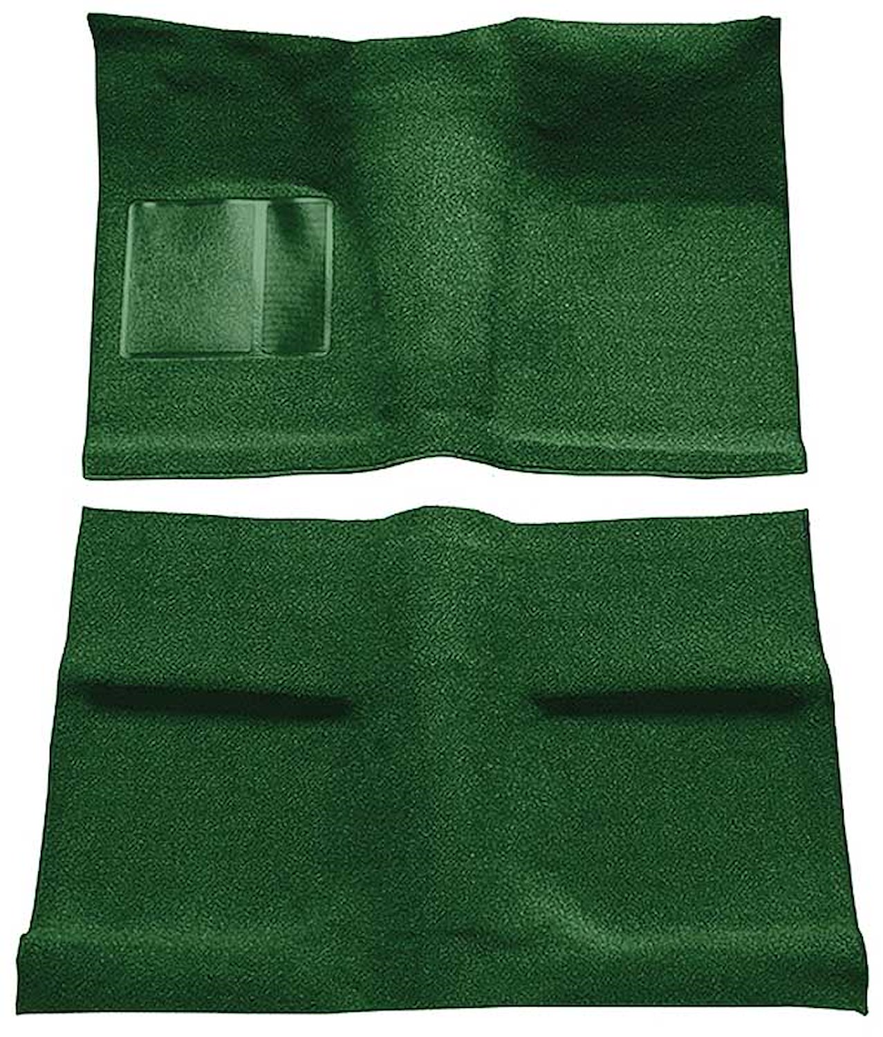 A4031B39 Passenger Area Nylon Loop Floor Carpet Set With Mass Backing 1964 Mustang Coupe; Green