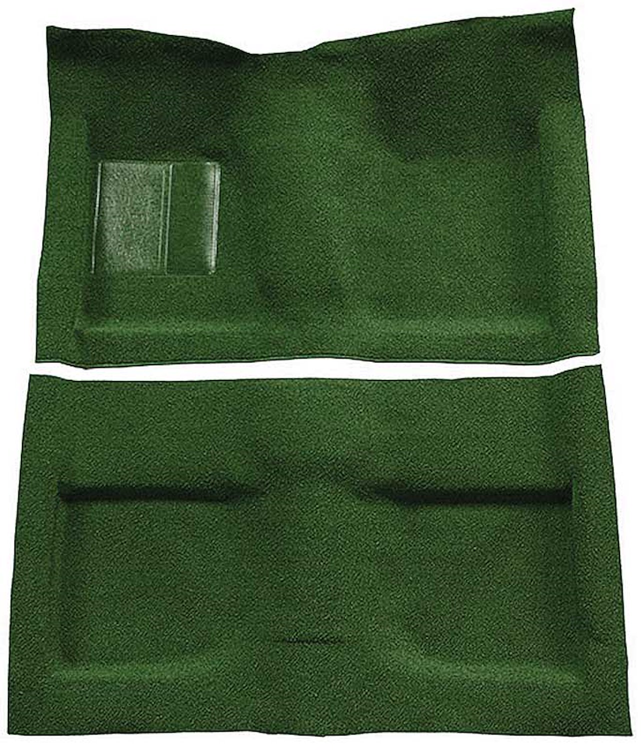 A4033B39 Passenger Area Nylon Loop Floor Carpet Set With Mass Backing 1964 Mustang Convertible; Green