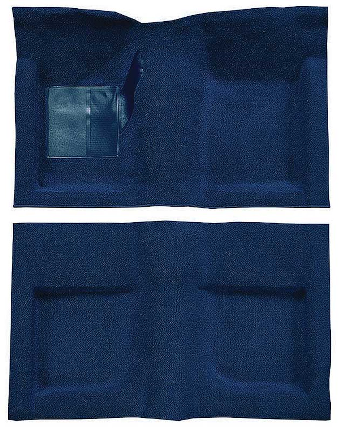 A4047B12 Passenger Area Nylon Loop Carpet Set With Mass Backing 1965-68 Mustang Convertible; Dark Blue