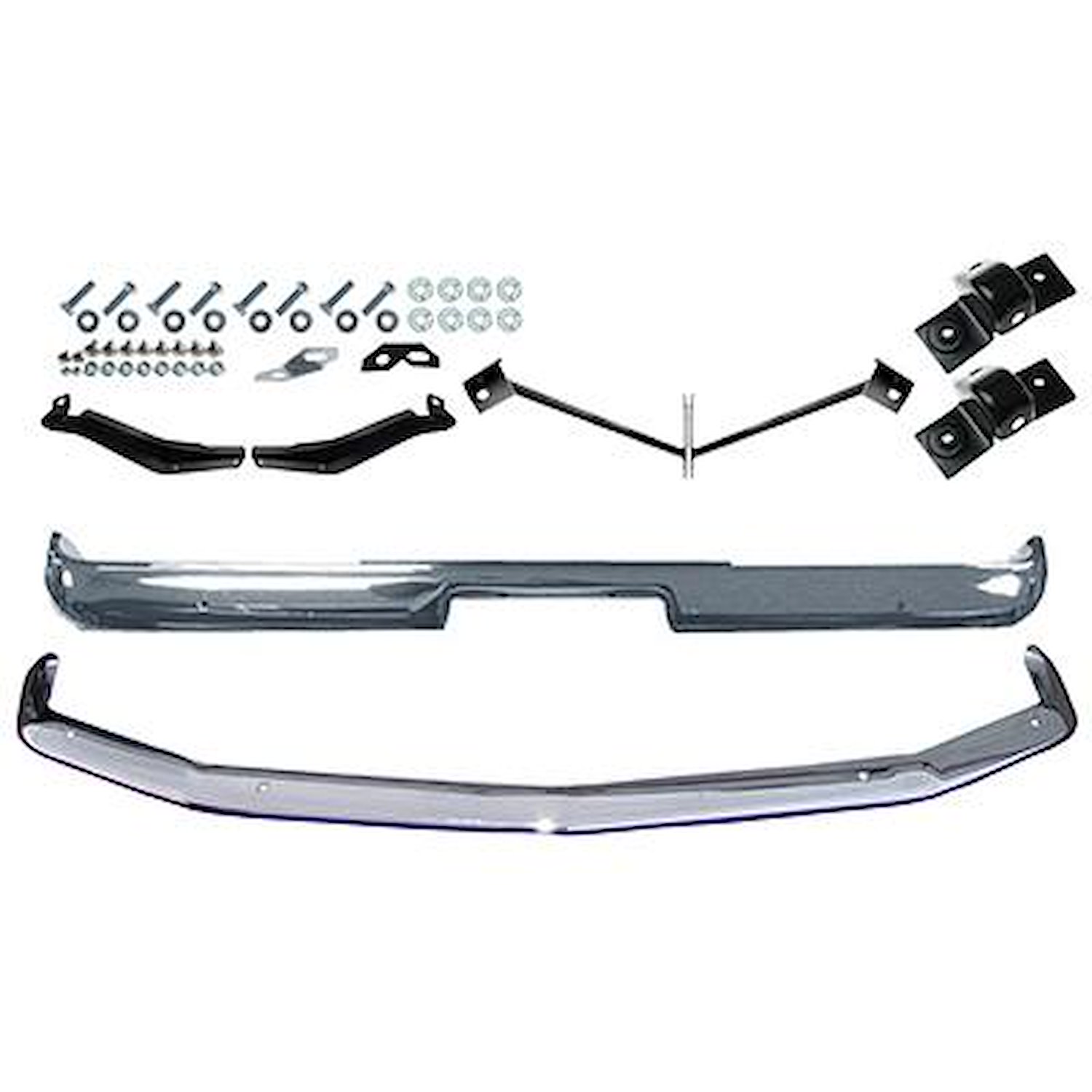 BBK2 Front and Rear Bumper Kit 1967-68 Mustang With Brackets and Hardware