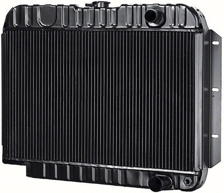 CRD1094A Radiator-1961-63 Impala/Full-Size 409 V8 Engine W/ AT-Notched 4-Row W/ Brass/Copper Core