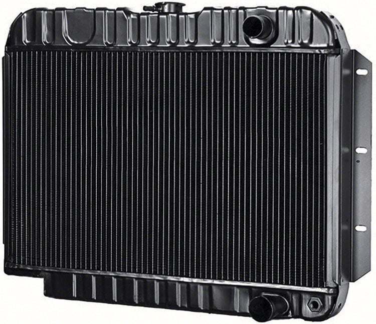 CRD1094S Radiator-1961-63 Impala/Full-Size 409 V8 Eng W/ MT-Notched 4-Row W/ Brass/Copper Core