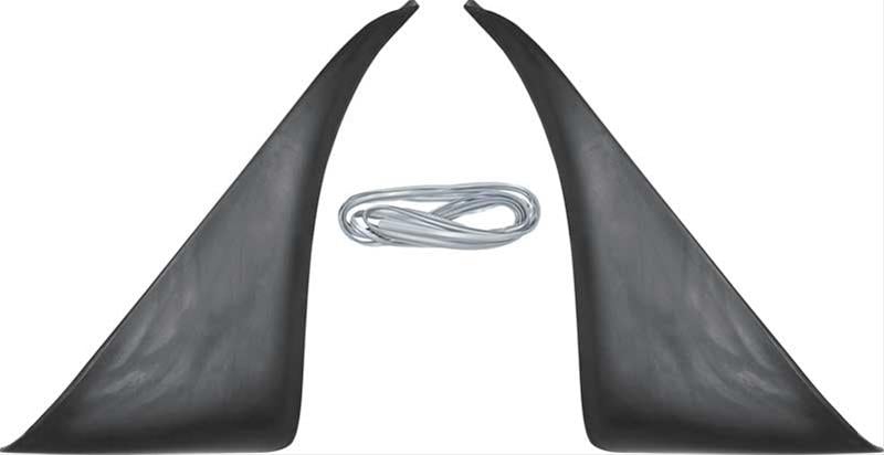 F15226 Rear Side Spoiler Kit 1979-81 Pontiac Trans AM; Flexible Urethane; With Mounting Studs