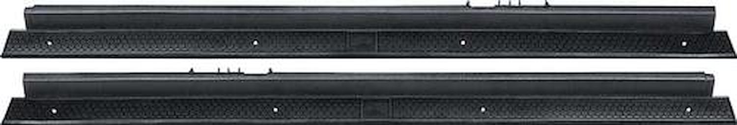 Door Sill Plates 1983-1992 GM F-Body, with Fisher Coach Logo [Black]