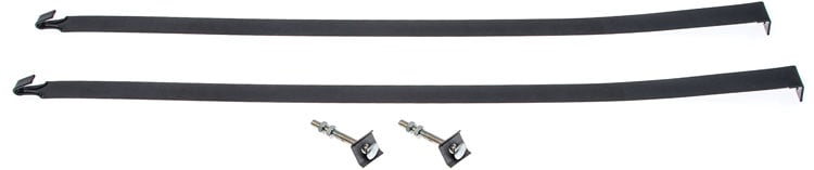 FT4100A Fuel Tank Mounting Straps 1958 Impala, Bel Air, Biscayne; with 16 Gallon Tank; EDP Coated Steel; Except Station Wagon