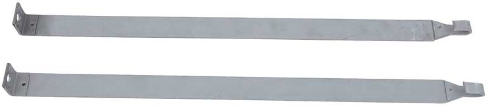 FT4102A Fuel Tank Mounting Straps 1961-1964 Impala, Bel Air, Biscayne; Zinc Coated Steel; Pair; Except Station Wagon