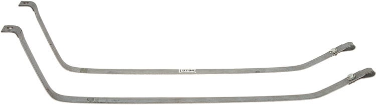 FT4115A Fuel Tank Mounting Straps 1977-90 Buick, Chevy, Pontiac, Oldsmobile; for Station Wagon Models; EDP Coated; 22 Gallon Tan