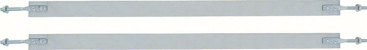 FT5108A Fuel Tank Mounting Straps 1988-2000 Chevrolet, GMC Pickup Truck; Stainless Steel; with 8' Foot Bed; 34 Gallon Tank; Pair
