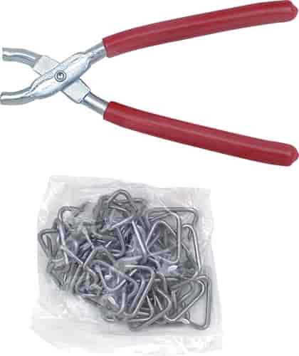 Upholstery Installation Kit Pliers and Hog Rings
