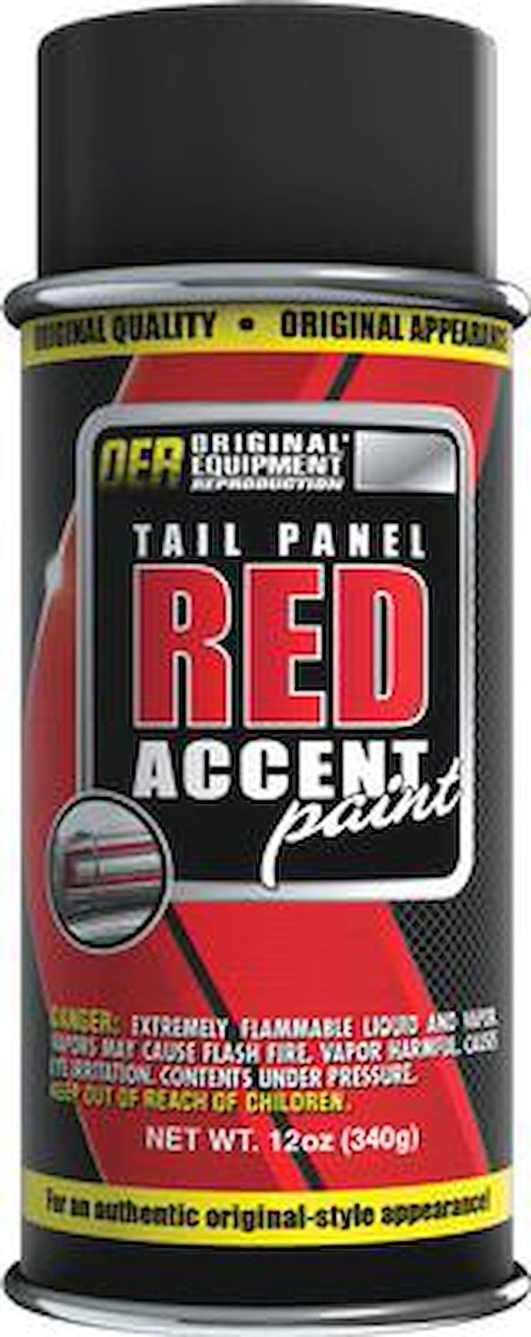 K89186 Red Tail Panel and Accent Paint 1960-76 Mopar; 16 Oz. Aerosol Can (Net Wt. 12 Oz.)