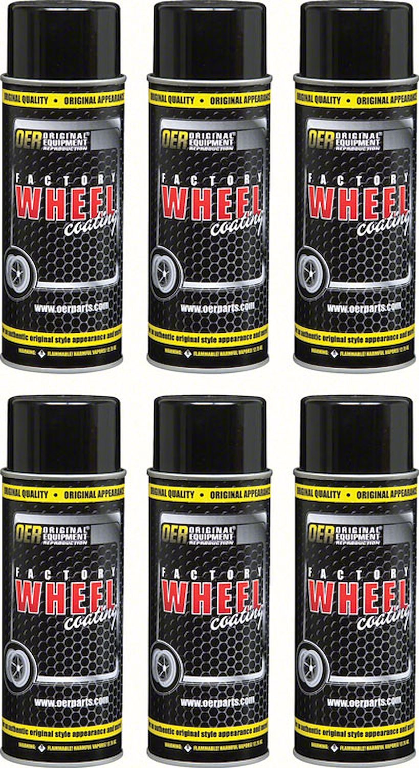 K89411 Wheel Paint 1960-80 Low Luster Gray OER "Factory Wheel Coating" Case of 6-16 Oz Cans