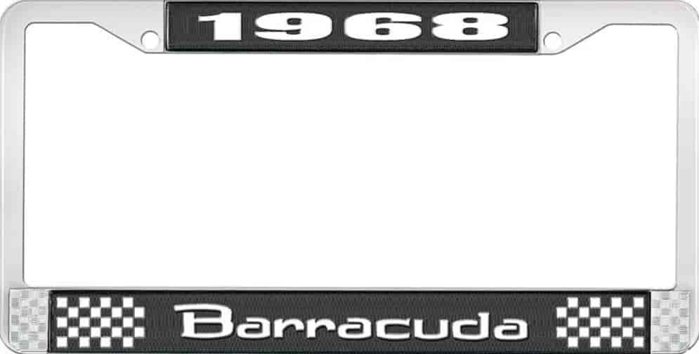1968 Barracuda License Plate Frame - Black