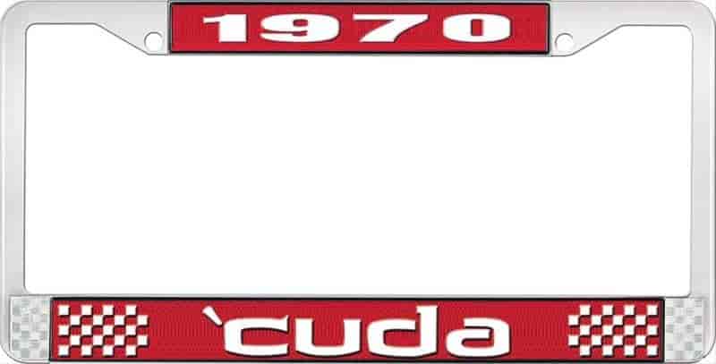 1970 Cuda Plate Frame - Red