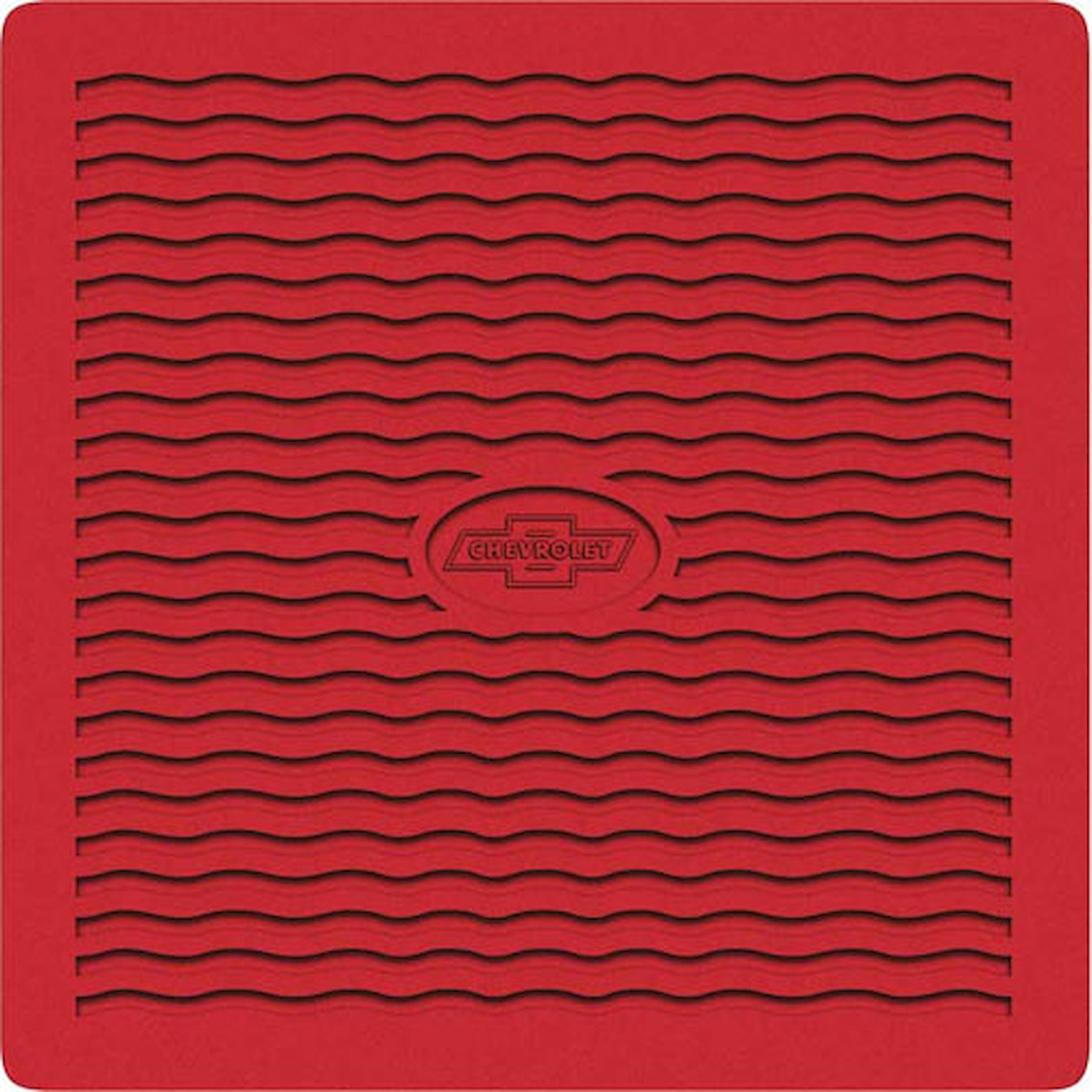 1955-56 CHEVY FACTORY ACCESSORY FLOOR MATS - RED