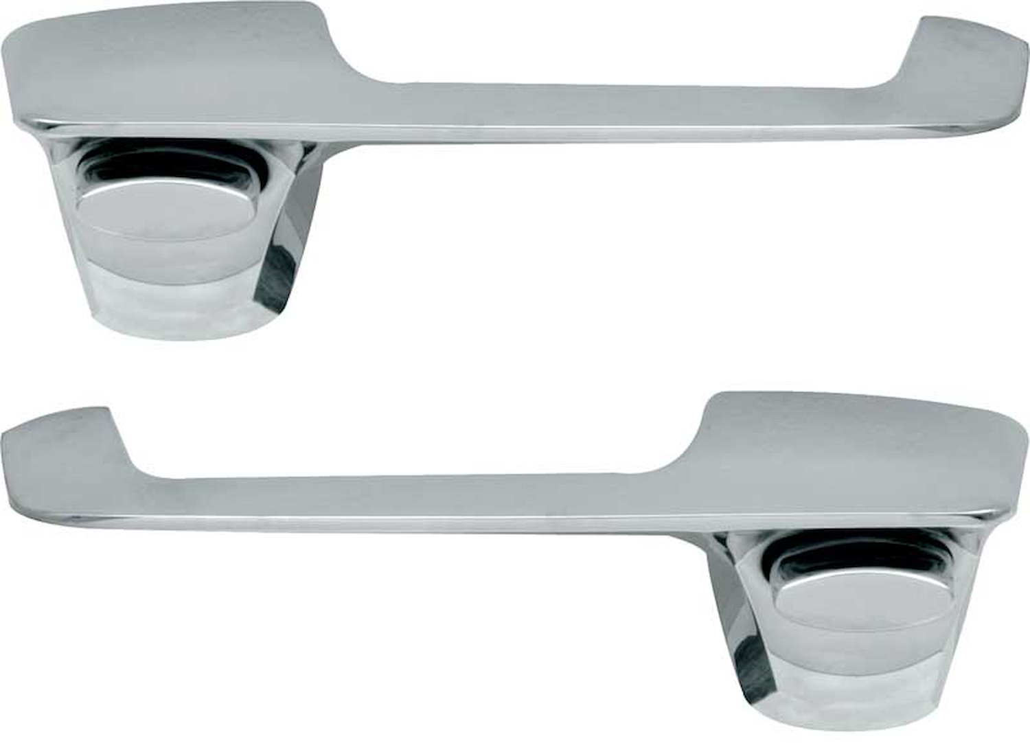 MA1097 Outer Door Handle Set 1963-66 Dart, Valiant, Barracuda; with Push Buttons; RH and LH