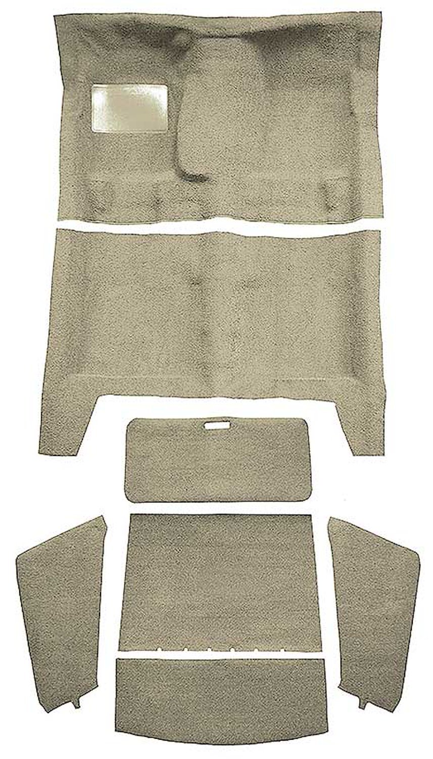 MA513519 Complete 6-Piece Sandalwood Loop Carpet Set 1969 Barracuda 4 Speed