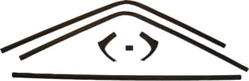 Interior Rear Window Moldings 1968-70 Dodge Charger
